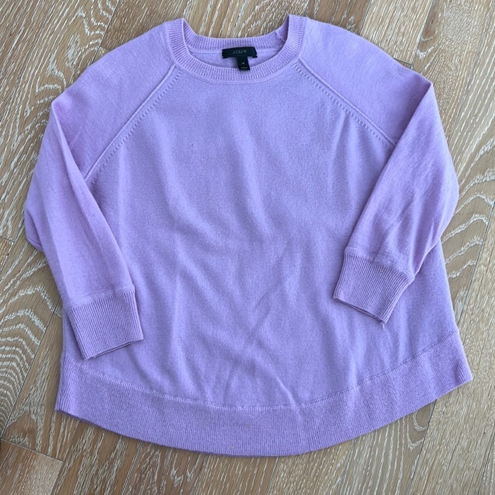 Jcrew lavender merino wool sweater